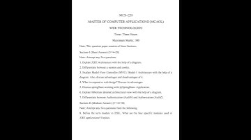 MCS - 220  June 2023 Question Paper