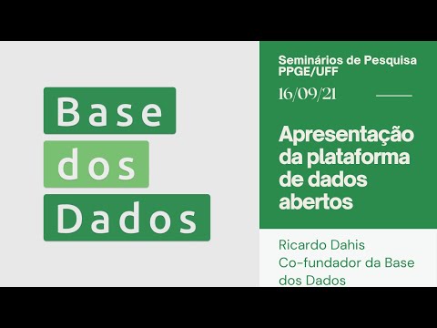 Base dos dados: Apresentação da plataforma de dados abertos