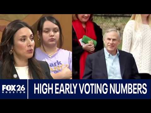 Record-breaking or near record breaking early voting numbers reported