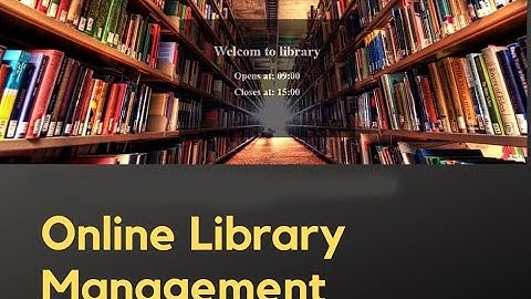 Online Library Management System - PHP & MySQL | sistema de gestión de bibliotecas en línea