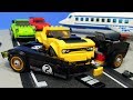 Lego : Ford GT-40's Racing Accident - Lego Stopmotion