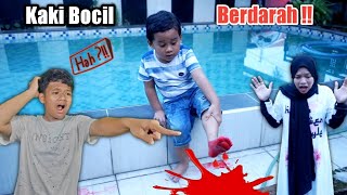 HAH! KAKI EYZEL BERDARAH KENA PECAHAN BOTOL ! | eybel channel