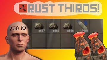 [RUST] How To Split into PERFECT THIRDS *every time*