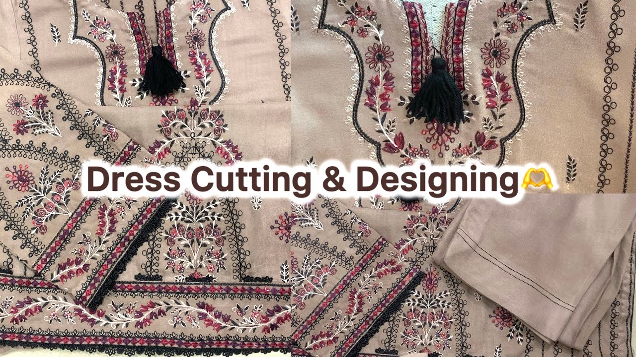Dress Cutting and Designing 😍| Cutting Vlog| Dress Designing| Cutting And stitching 🧵 