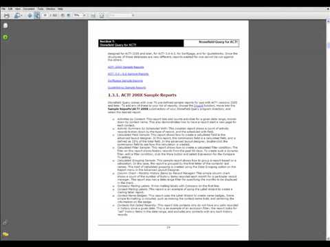 Stonefield Query - Sample Reports - YouTube