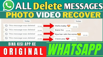 How to read deleted messages on WhatsApp | WhatsApp delete massage kaise padhe without Apps 2022