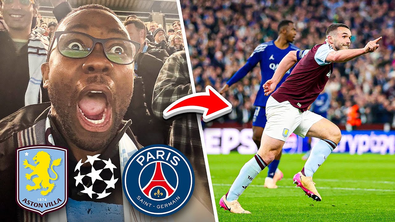 I Witnessed PSG Knock Aston Villa out the UCL Quarter Finals