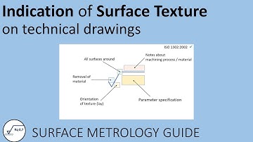 Indication of surface texture tolerances on technical drawings [ENGLISH]