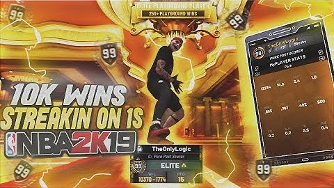 99 PURE POST-SCORER WITH 10K WINS STREAKS 1v1 COURT ON NBA2K19(MOST TOXIC BUILD😈)
