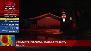 Residents evacuate, town left empty