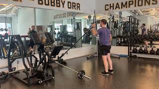 1 Arm Landmine Push Press w  Split Catch