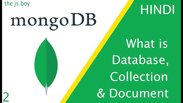Database, Collection & Document In MongoDB in Hindi/ Urdu #mongodb #nosql #sql #mysql