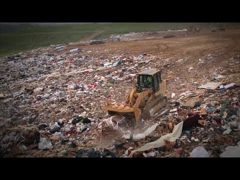 Cat® 963 Track Loader at Work in a Landfill