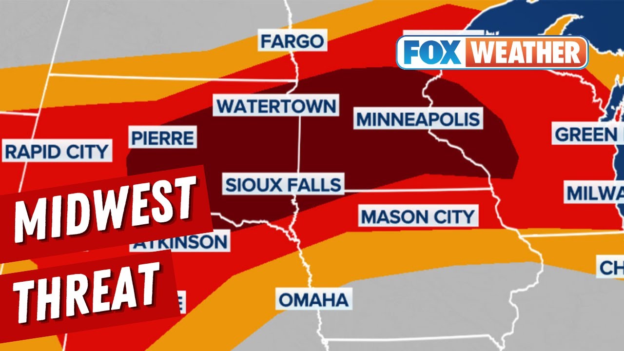 Severe Weather Threat Targets Midwest - YouTube
