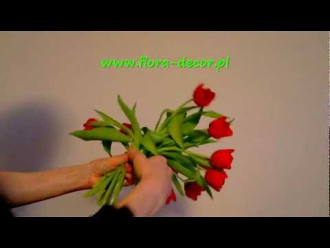 Wideo: Jak Zrobić Bukiet Tulipanów