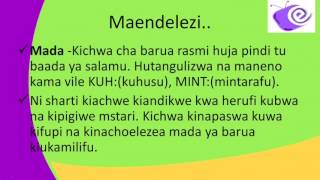 Form2 Kiswahili lesson4 Barua Rasmi