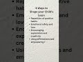 shaping your child's brain 🧠