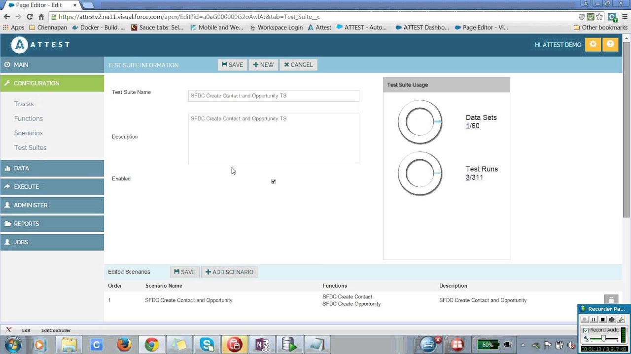 Testing SFDC with ATTEST - YouTube