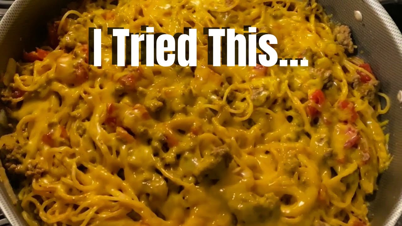 Cook With Me First Time Making Taco Spaghetti