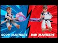 Saniya khan and hamnah khan  good manners vs bad mannersroleplay fun enjoy
