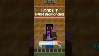 I Made It Rain Diamonds!! (Minecraft)