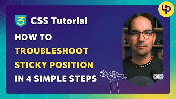 "Sticky" position not working in your CSS? 4 simple steps to troubleshoot it 🤓 [Tutorial @ CSS]