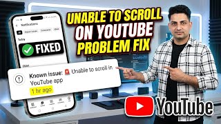 Known issue🚨  Unable to scroll in YouTube app || unable to scroll on youtube Studio today Problem screenshot 3