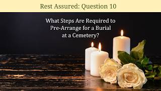 What steps are required to pre-arrange for a burial at a cemetery?