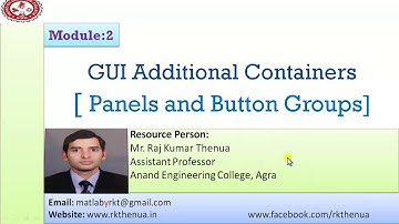 MATLAB GUI programming for containers [Hindi/Urdu]