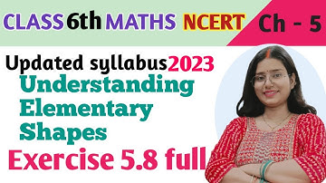 Exercise 5.8 - Understanding Elementary Shapes - Chapter 5- Class 6th-NCERT | Maths new syllabus2023