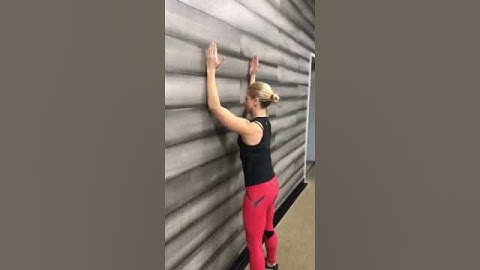 Scapula Wall Slides - facing the wall
