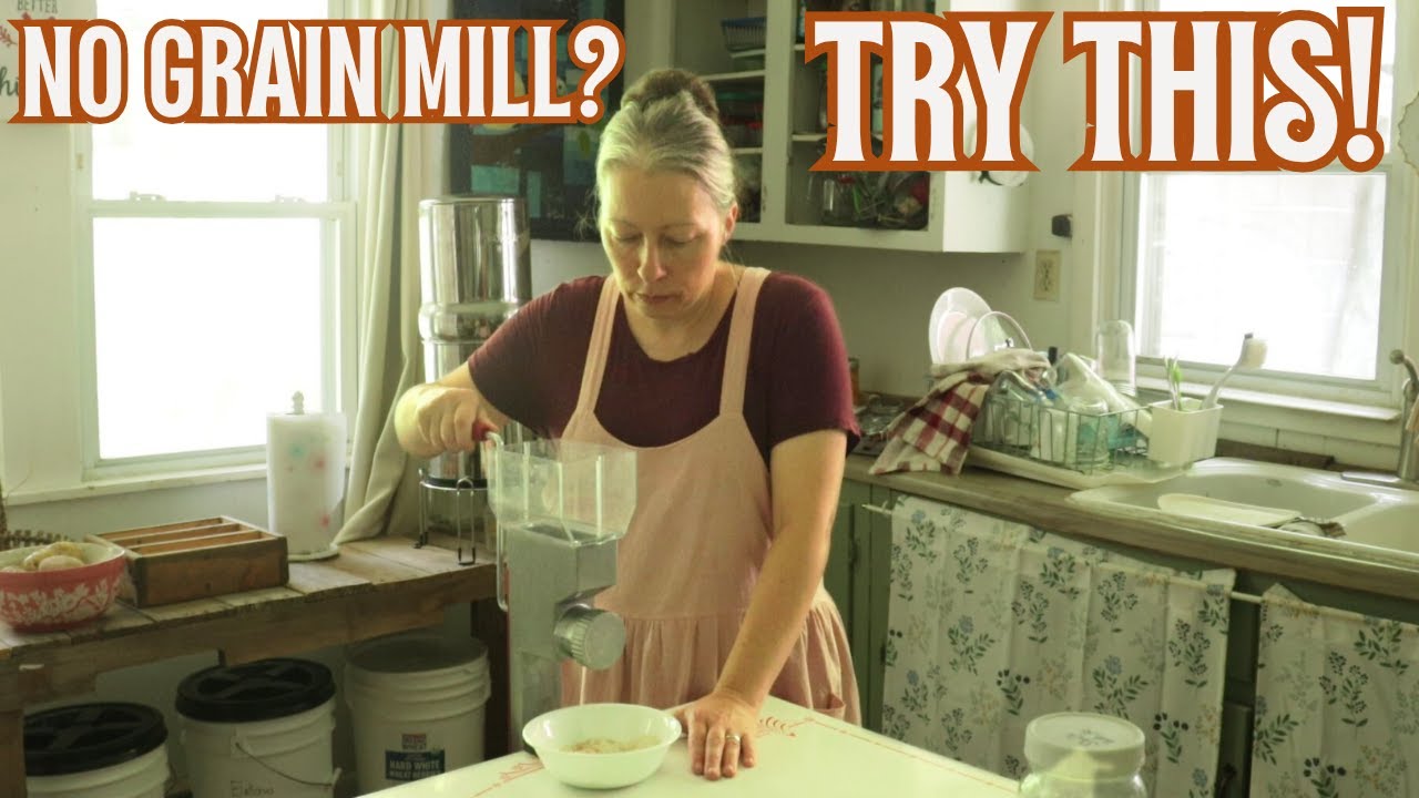 No Power? No Problem! Mill Fresh Flour with This Manual Grain Mill (with an optional MOTOR!)