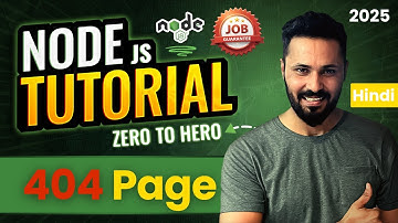 Node JS Tutorial in Hindi #28 Make 404 Page in Node.js | Page not found
