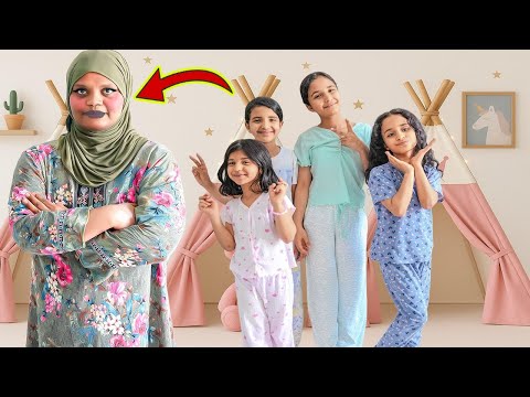 البنات في حفلة مبيت مربية شريرة جننتهم سوالف بناتي