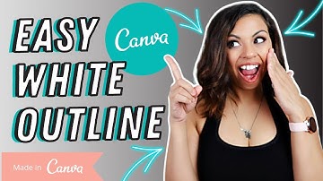 EASY! Add White Outline In Thumbnail | Canva Pro Tutorial