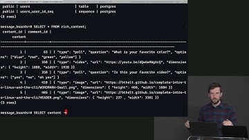 27. JSON in PostgreSQL