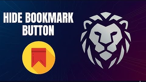 How To Hide Bookmark Button in Brave Browser