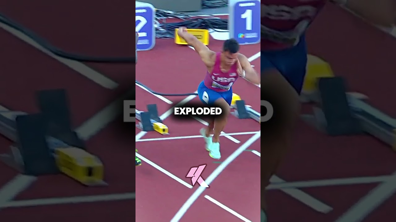 This Runner Got Disqualified for Being TOO Fast #trackandfield #shorts
