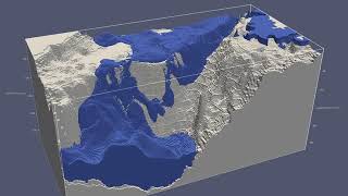 Denmark strait overflow of dense waters in a high resolution simulation with NEMO
