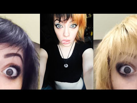 Dying Half Blonde Half Black Hair Vlogs Youtube