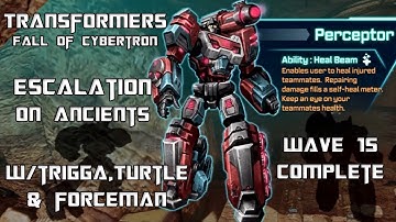 Transformers Fall of Cybertron - Escalation on Ancients w/ Perceptor (Wave 15 Complete)