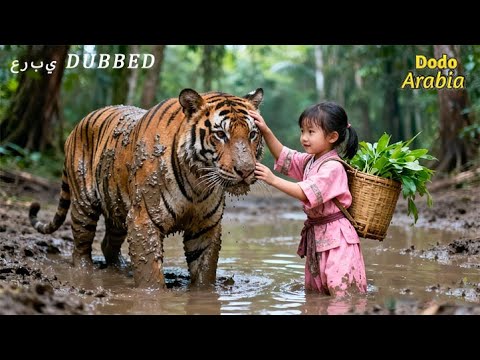 فتاة تخاطر بحياتها لإنقاذ نمر جريح وفي اللحظة التالية يضحي بنفسه لحمايتها 