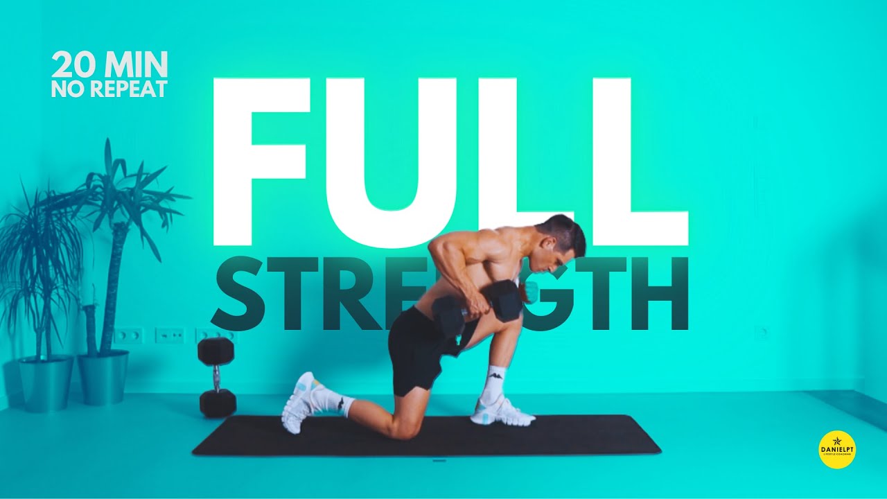 20 minute No Repeat Dumbbell Strength Workout - YouTube