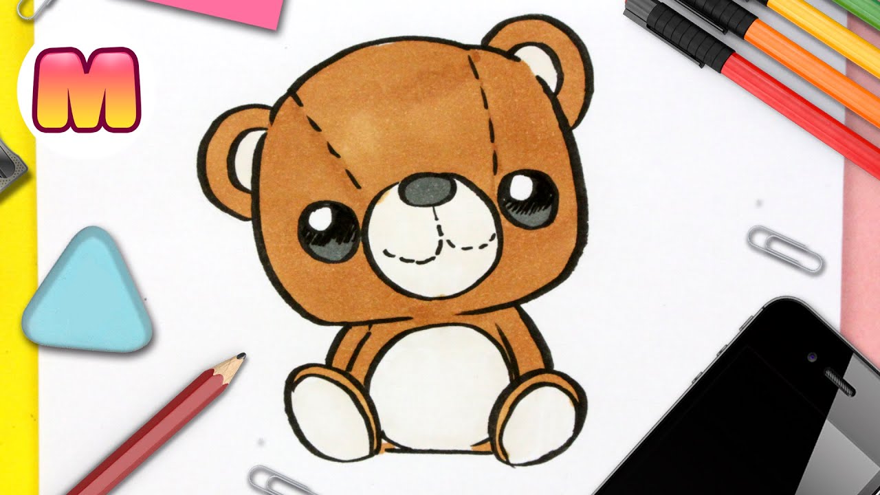 COMO DIBUJAR UN OSO DE PELUCHE KAWAII - Dibujos faciles kawaii - aprende a  dibujar con Jape - thptnganamst.edu.vn