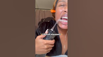 Water Flossing at home like the dentist. ✨ #oralhygienetips #waterflosser #asmr #amazonfinds