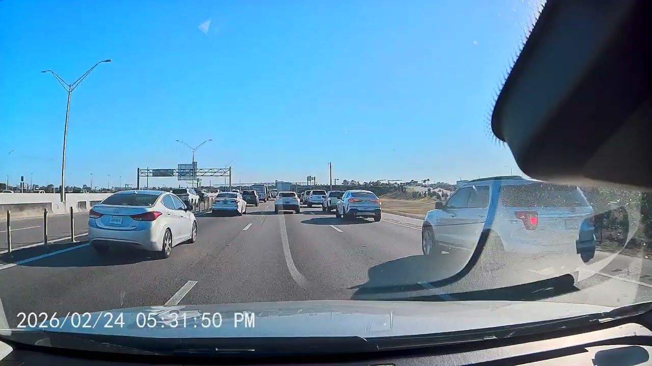 Dashcam Captures the Most UNHINGED Highway Moment of the Year