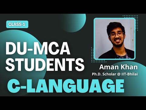 DU MCA | C Language Class-1 | Computer Science Fundamentals #delhiuniversity #mca #programming