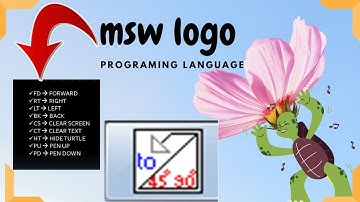 how to use msw logo in english || msw logo commands with example || msw tutorial for school students