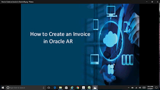 How to Create a Invoice in Oracle AR