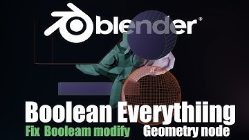 ［Free Download］Perfectly Boolean ALL Objects in Blender - Smart Boolean (Geometry Node)